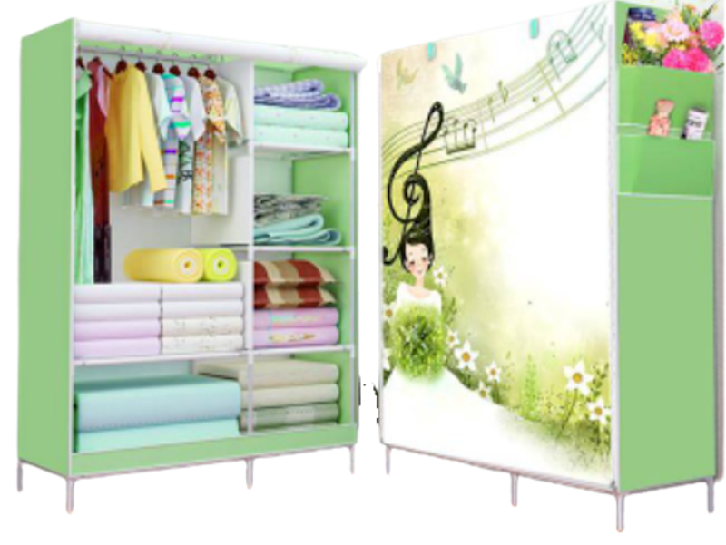Tủ Vải 3D 2 Buồng 6 Ngăn 1