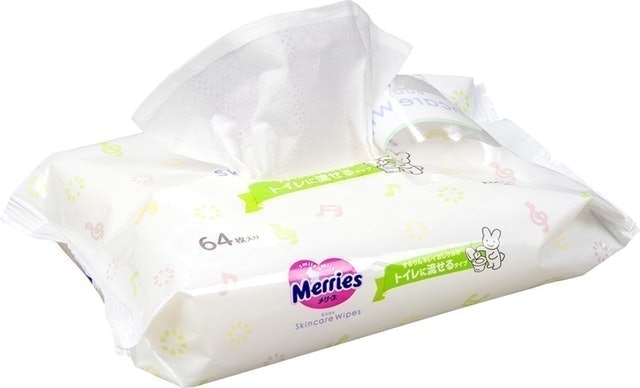 Khăn Giấy Ướt Merries Tan Trong Nước  2