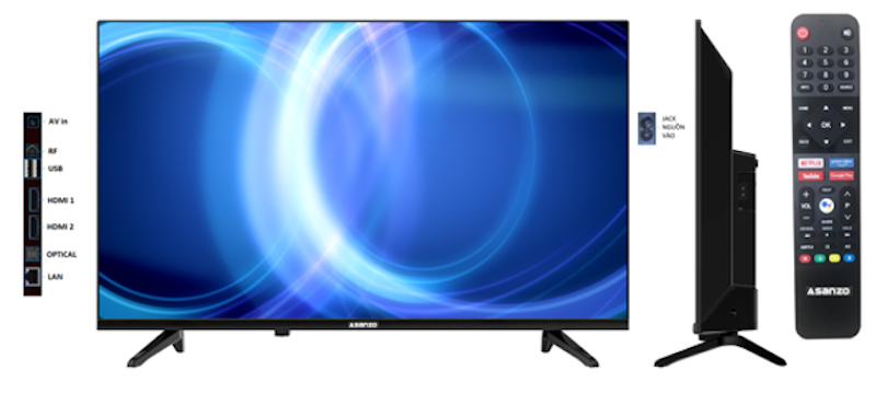Tivi 32-inch Asanzo iSlim Pro 32S51 1
