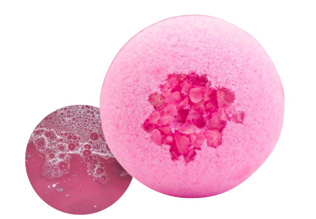 Bath Bomb Pink Berry 1