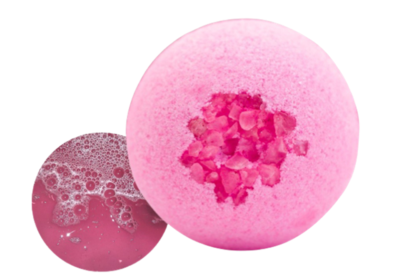 Bath Bomb Pink Berry 1