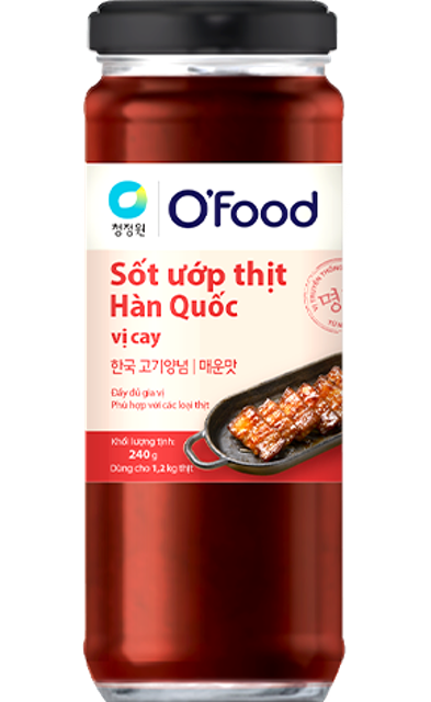 Sốt Ướp Thịt Hàn Quốc Vị Cay O'food 1