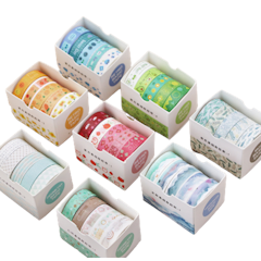Set 5 Cuộn Băng Dính Washi Trang Trí