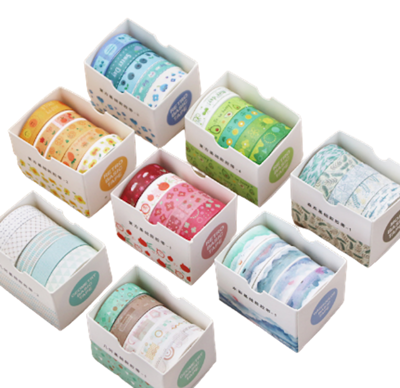 Set 5 Cuộn Băng Dính Washi Trang Trí 1