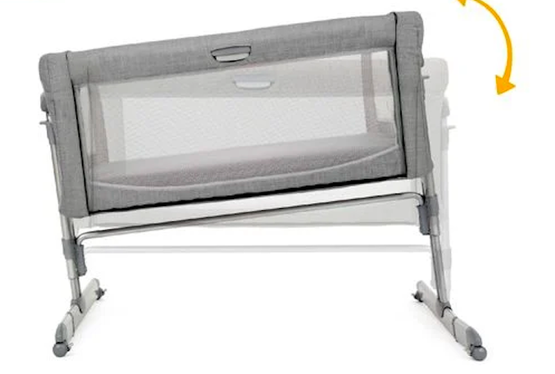 Nôi Ngủ Cạnh Giường Joie Roomie Glide Foggy Gray 4