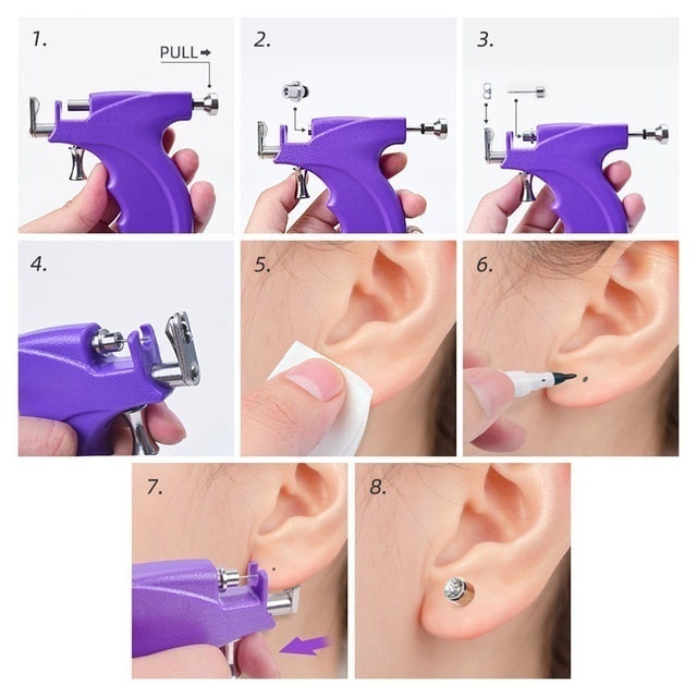 Bộ Dụng Cụ Bấm Lỗ Tai Chuyên Nghiệp 3