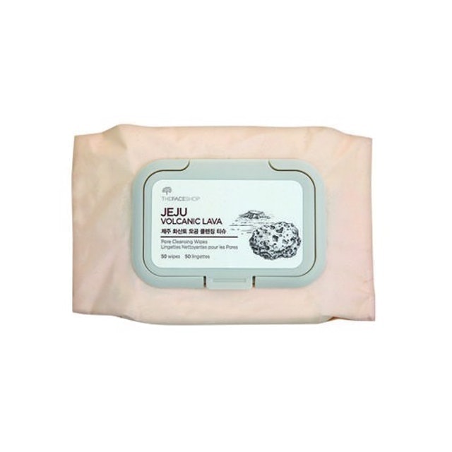 Khăn Ướt Tẩy Trang Jeju Volcanic Lava Pore Cleansing Wipes 1