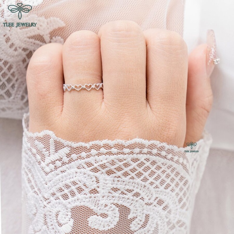 Nhẫn Bạc Nữ Empty Heart 3