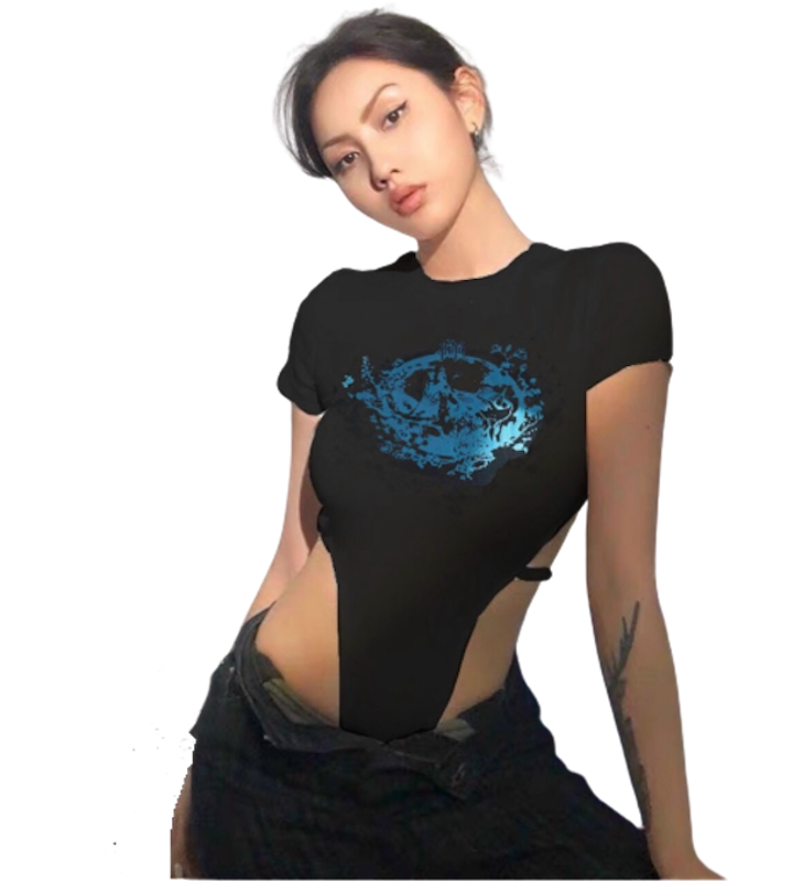 Áo Bodysuit Khoét Eo Cotton Quảng Châu 2