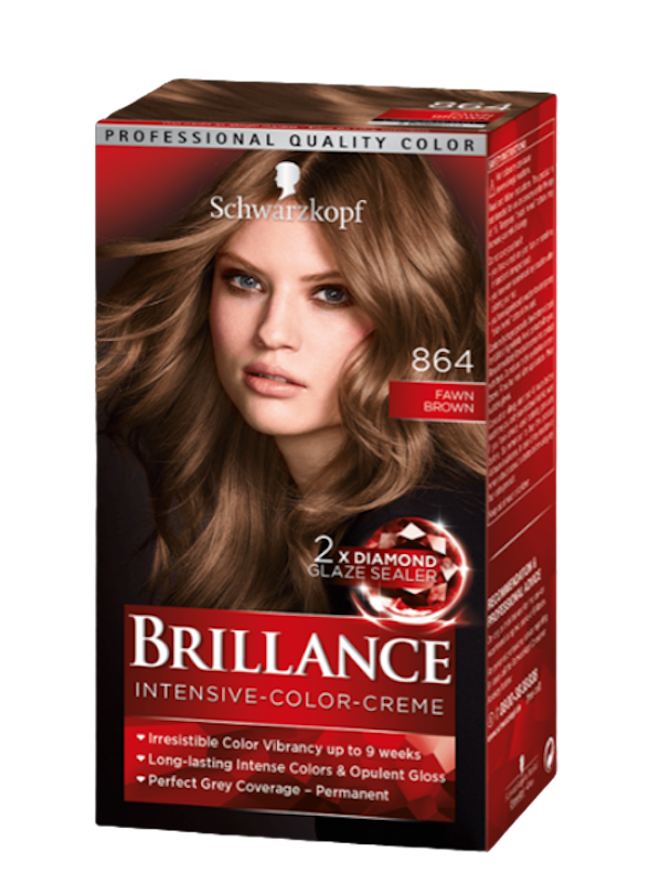 Schwarzkopf Brilliance - Màu 864 Fawn Brown 1