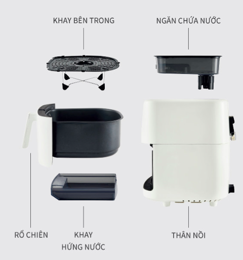 Nồi Chiên Không Dầu Lock&Lock Steam EJF881 6