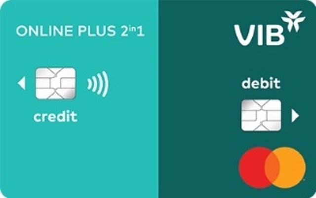 Thẻ Thanh Toán VIB Online Plus 2in1 Mastercard 1