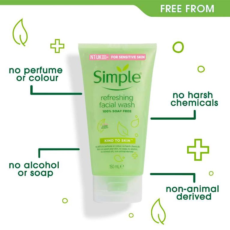 Sữa Rửa Mặt Simple Refreshing Facial Wash 2