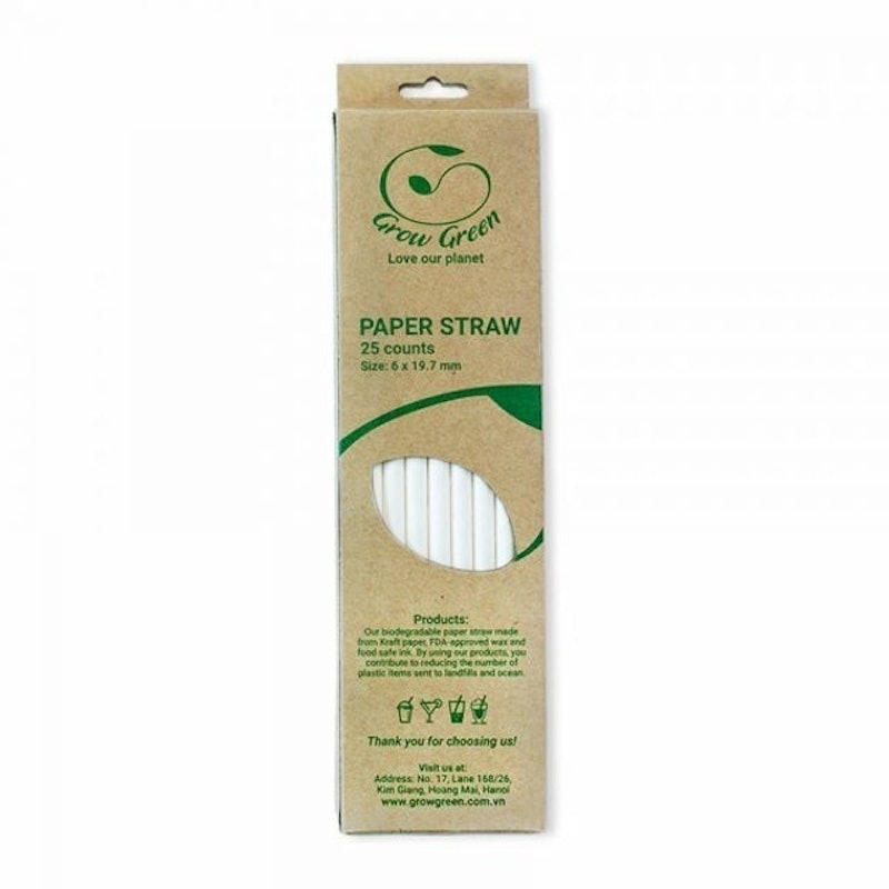 Ống Hút Giấy Growgreen 2