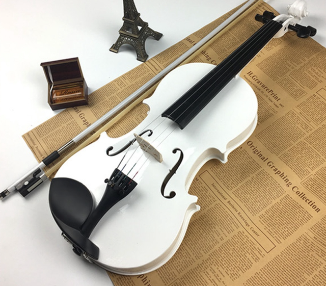Đàn Violin Woim Gỗ Cao Cấp Màu Trắng 2