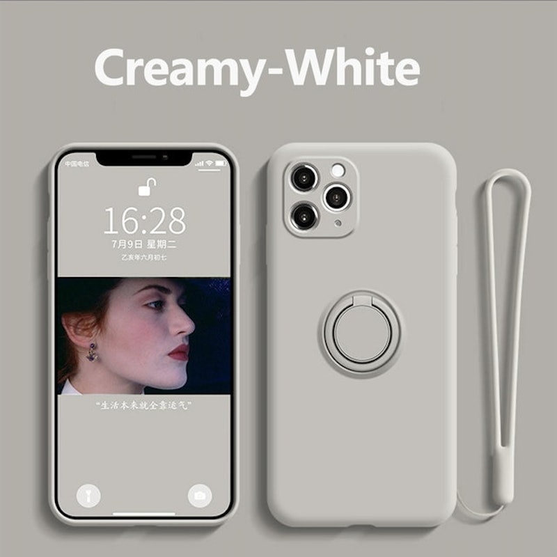 Ốp Lưng iPhone Silicon Có Nhẫn Đỡ 1
