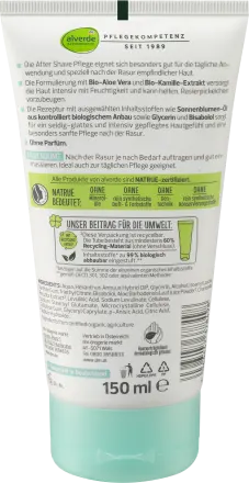 Kem Dưỡng Sau Tẩy Lông Alverde Organic Aloe Vera Chamomile 2