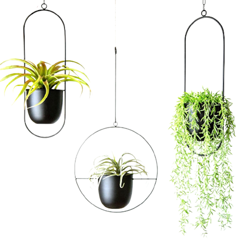 Chậu Hoa Treo Kim Loại 2