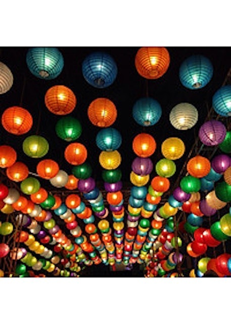 Đèn Lồng Giấy Lụa Tròn 3