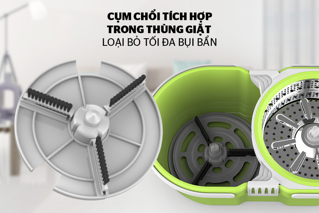 Bộ Lau Nhà Xoay 360 Độ  3