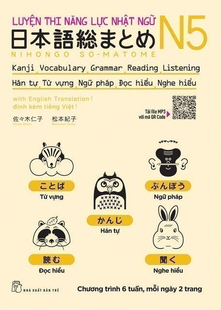 Sách Luyện Thi Năng Lực Nhật Ngữ Soumatome 1