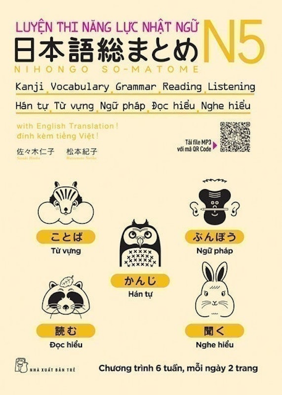 Sách Luyện Thi Năng Lực Nhật Ngữ Soumatome 1