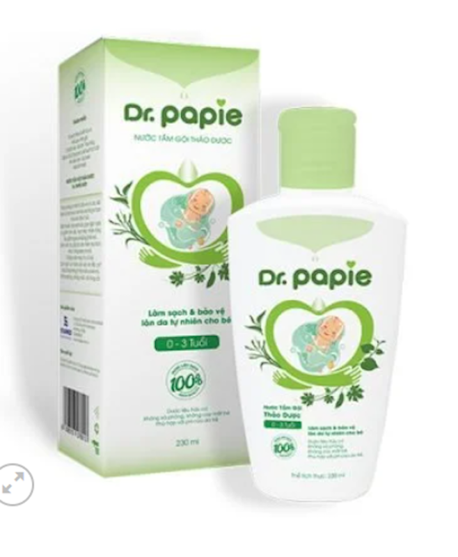 Sữa Tắm Gội Thảo Dược Cho Trẻ Sơ Sinh Dr.papie 1