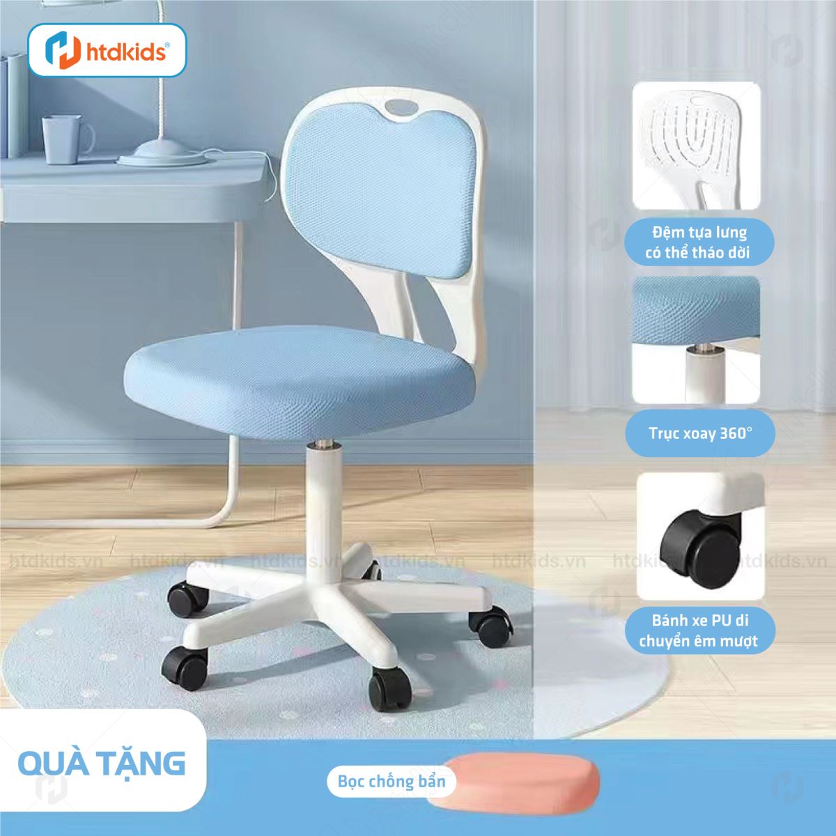 Ghế Ngồi Học Ergonomic HTDkids 3