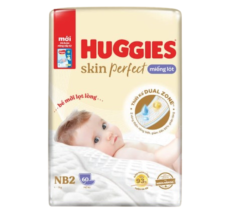 Miếng Lót Sơ Sinh Huggies Skin Perfect 2