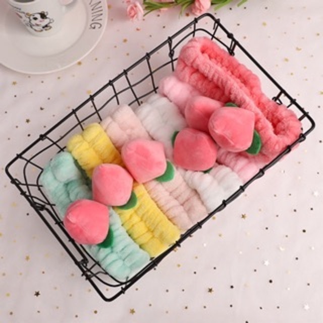 Băng Đô Rửa Mặt Quả Đào 3D 1