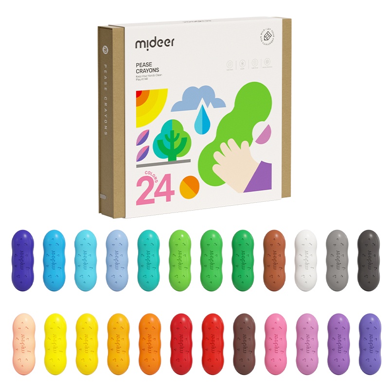 Màu Sáp Lụa Hạt Đậu Pease Crayons  4