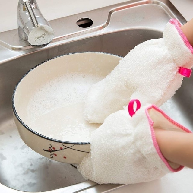 Găng Tay Rửa Bát Sợi Tre 2