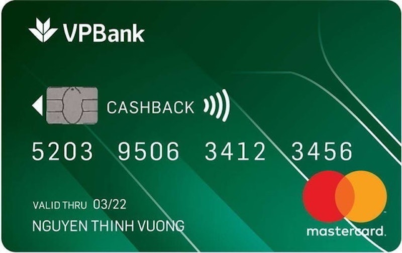 Thẻ Debit VPBank Cashback Mastercard 1