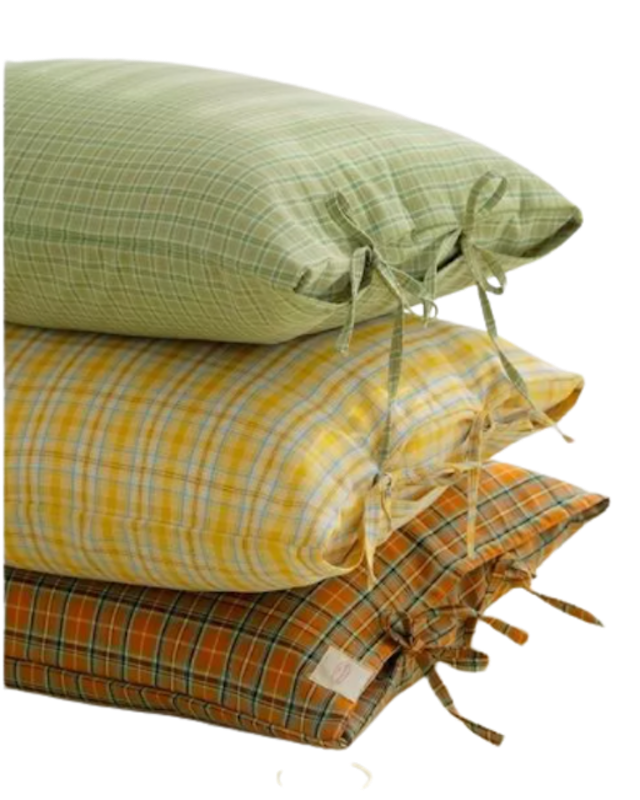 Vỏ Gối Caro Cột Dây 1