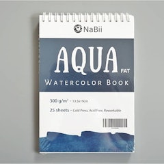 Sổ Vẽ Màu Nước Aqua Fat