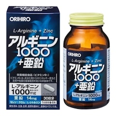 L-Arginine 1000mg, Zinc Orihiro