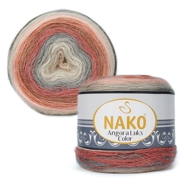 Sợi Len NAKO Angora Luks Color 1