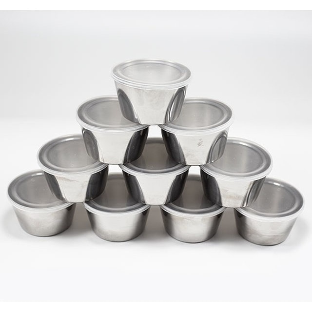 Khuôn Bánh Flan Inox 304 Có Nắp  1
