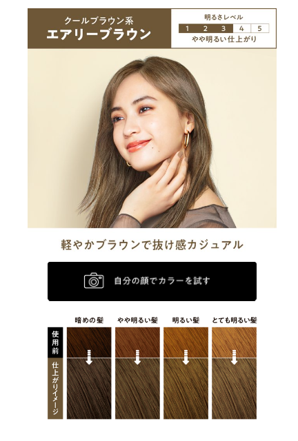 Thuốc Nhuộm Tóc Dạng Bọt Liese Prettia - Màu Airy Brown 2