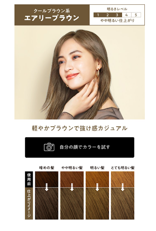 Thuốc Nhuộm Tóc Dạng Bọt Liese Prettia - Màu Airy Brown 2