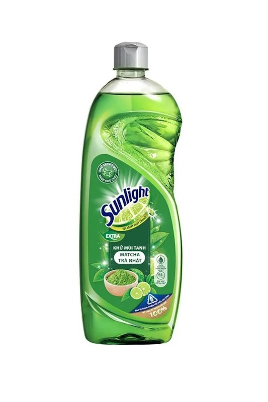 Nước Rửa Chén Sunlight Trà Xanh 3