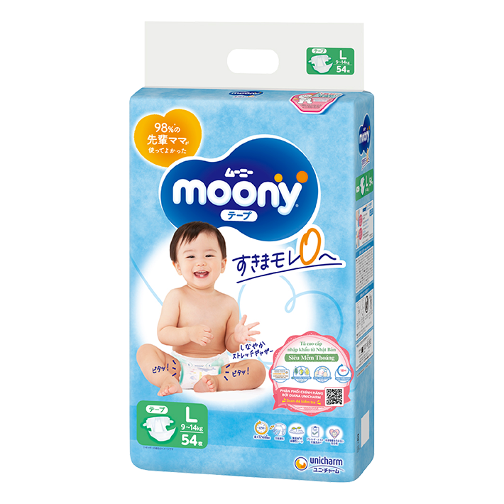 Tã Dán Moony Blue  4