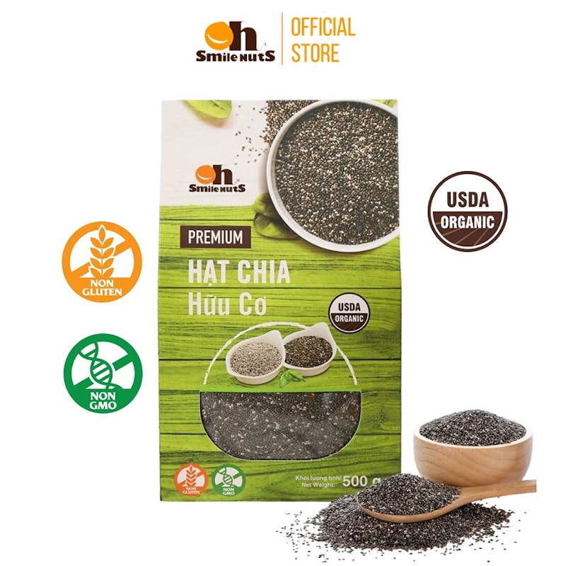 Hạt Chia Đen Hữu Cơ Smile Nuts 2