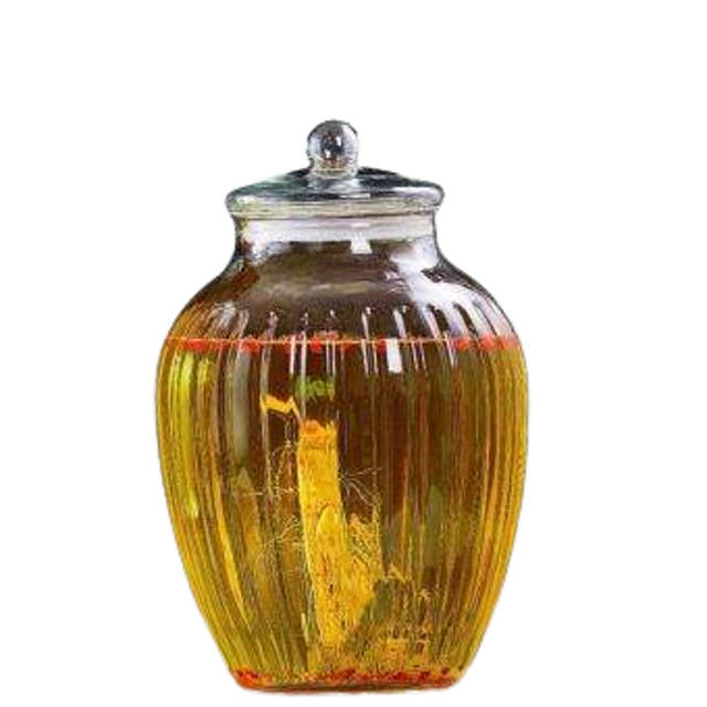 Bình Ngâm Rượu Thủy Tinh Bí Sọc  1