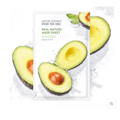 Mặt Nạ Bơ Real Nature Avocado Mask Sheet