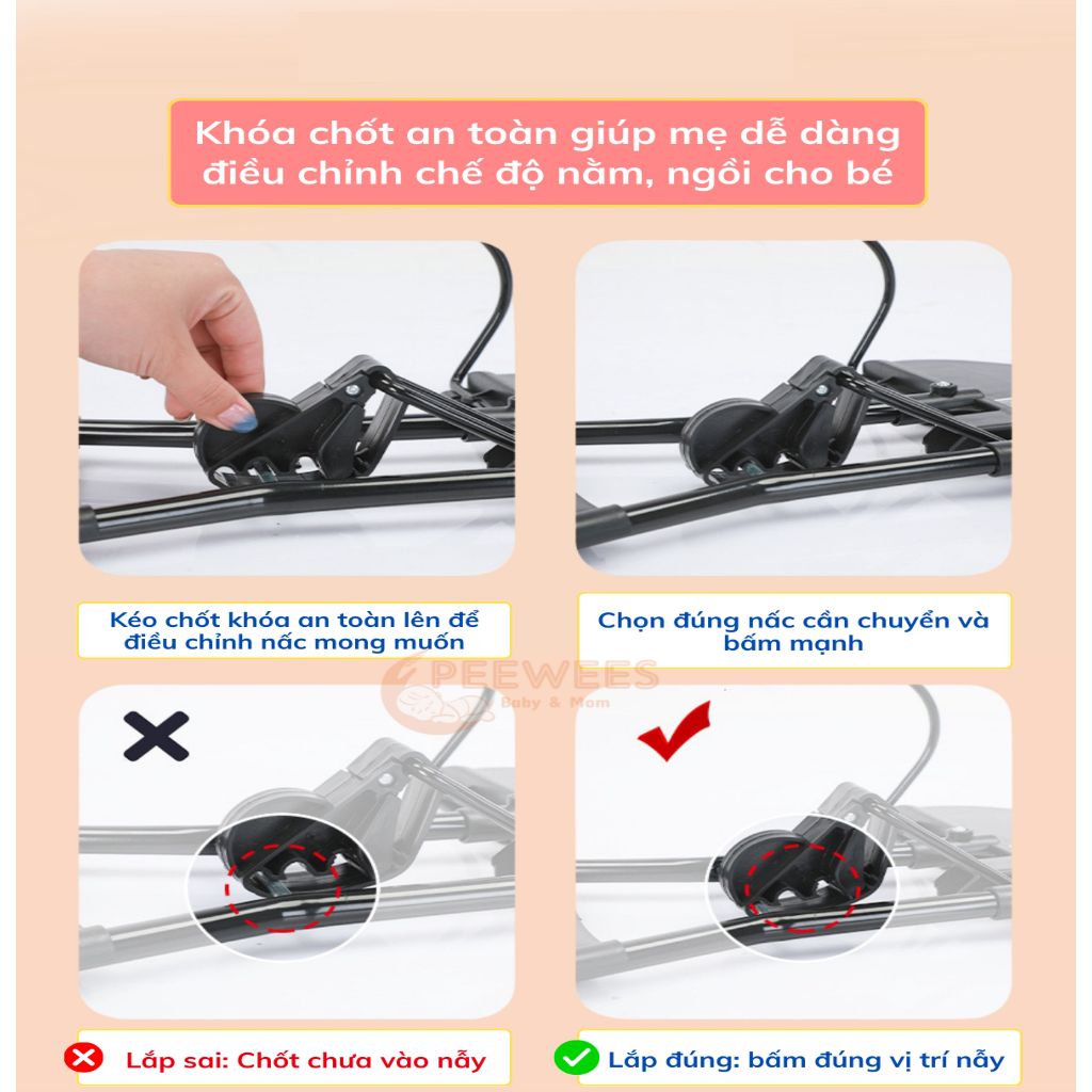 Ghế Nhún Rung Cao Cấp Chống Võng Lưng 4
