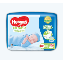 Miếng Lót Sơ Sinh Huggies Dry Tràm Trà Tự Nhiên