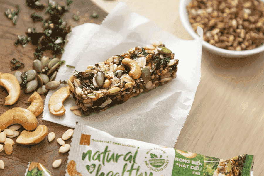 Thanh Hạt Dinh Dưỡng PLAY Natural & Healthy Vị Rong Biển, Hạt Điều 5