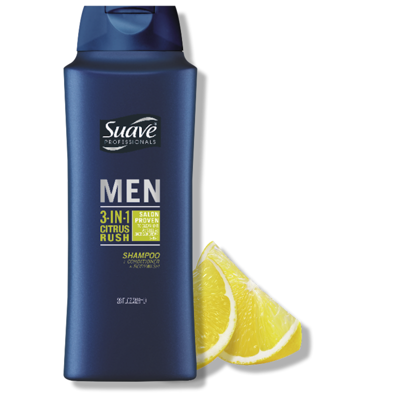 Dầu Gội Tắm Xả Suave Citrus Rush 3-in-1 1