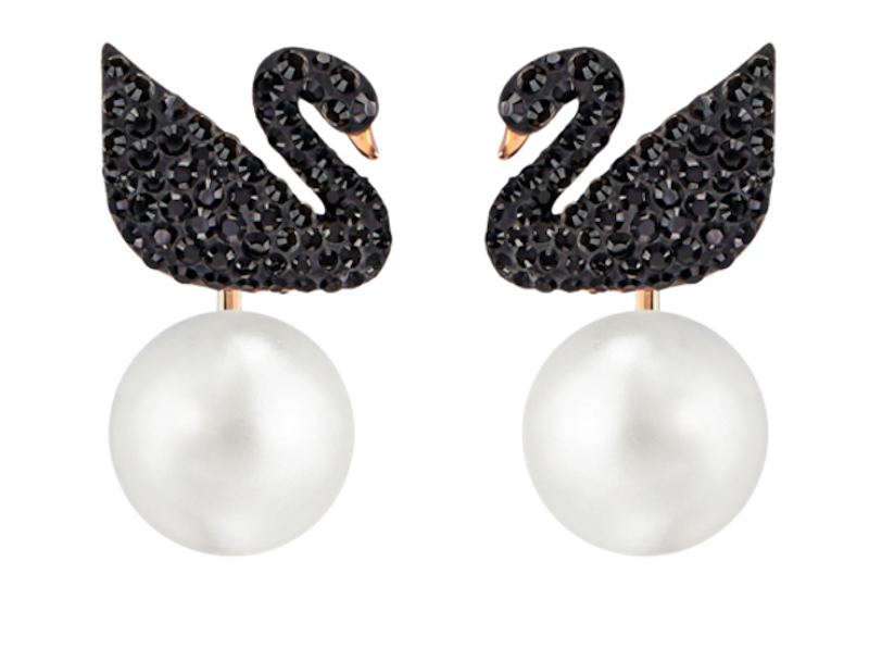 Bông Tai Ngọc Trai Thiên Nga Swarovski 1